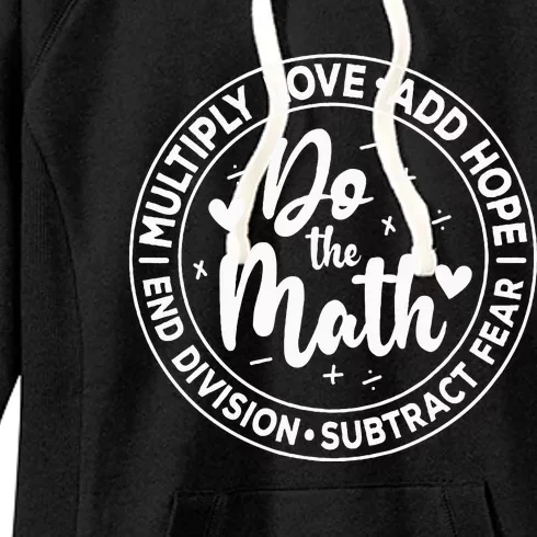 Multiply Love Add Hope Do the Math End Division Women's Fleece Hoodie