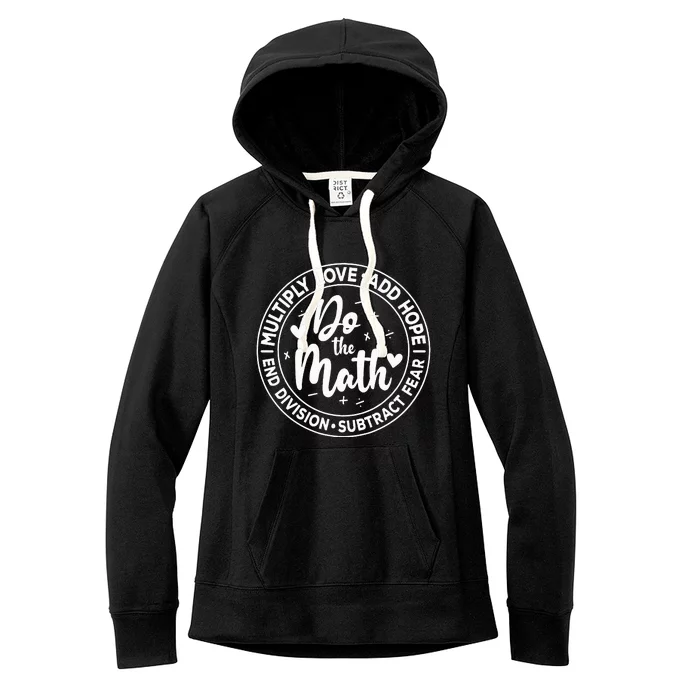 Multiply Love Add Hope Do the Math End Division Women's Fleece Hoodie