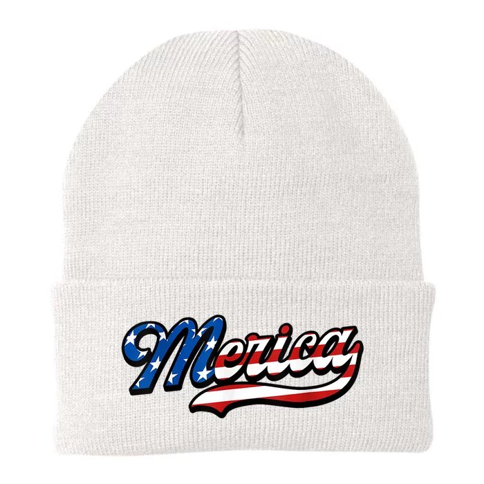 Merica Love America | Flag America Knit Cap Winter Beanie