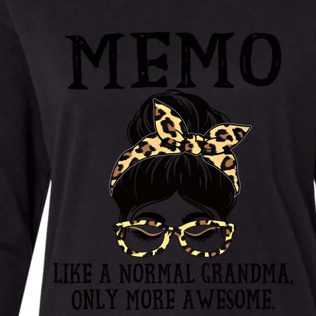 Memo Like A Normal Grandma Only More Awesome Mothers Day Great Gift Womens Cotton Relaxed Long Sleeve T-Shirt