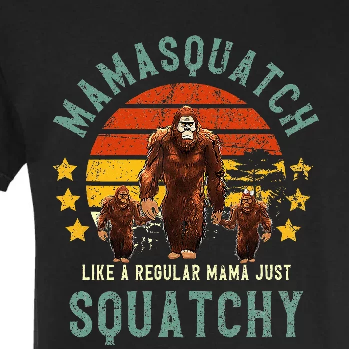 Mamasquatch Like A Mama Just Way More Squatchy Mother's Day Garment-Dyed Heavyweight T-Shirt