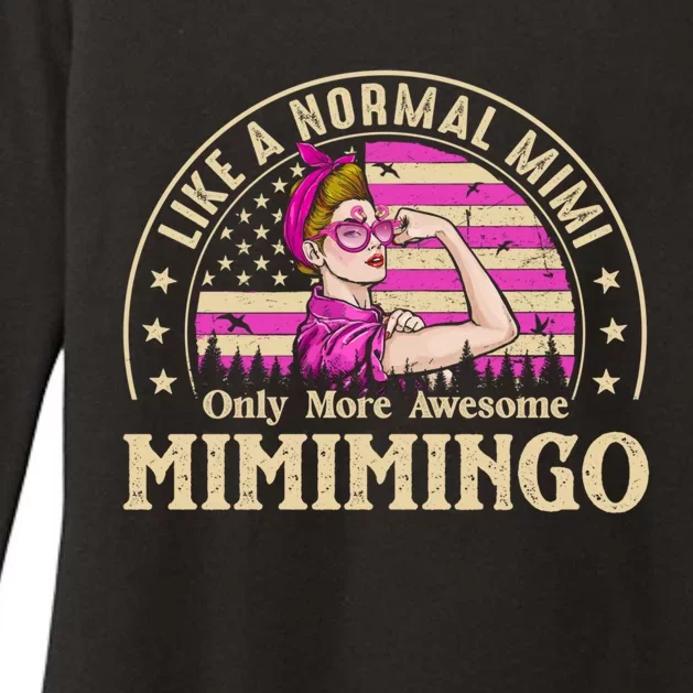 Mimimingo Like A Normal Mimi Only More Awesome Grandma Cool Gift Womens CVC Long Sleeve Shirt