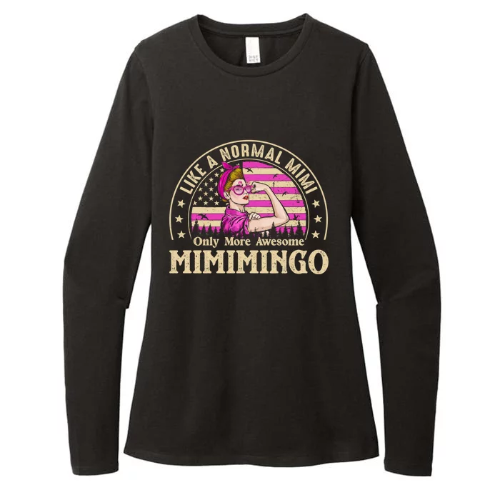 Mimimingo Like A Normal Mimi Only More Awesome Grandma Cool Gift Womens CVC Long Sleeve Shirt