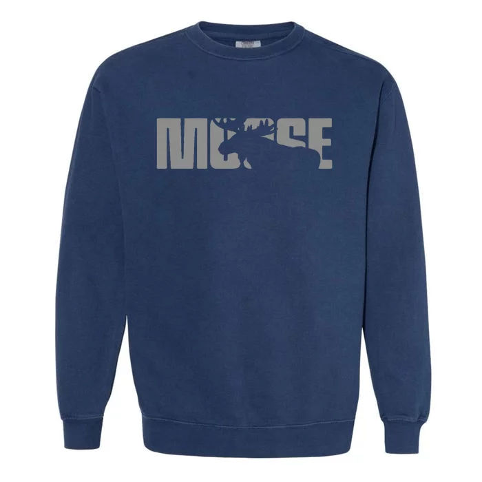 Moose Lover Apparel Moose Garment-Dyed Sweatshirt