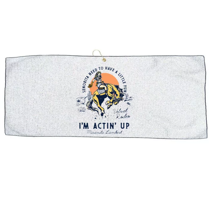 Miranda Lambert Actin' Up Large Microfiber Waffle Golf Towel