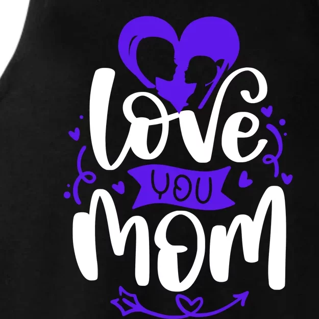 Mama Love A Perfect Match For You And Mom Ladies Tri-Blend Wicking Tank