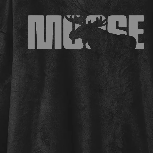 Moose Lover Apparel Moose Hooded Wearable Blanket