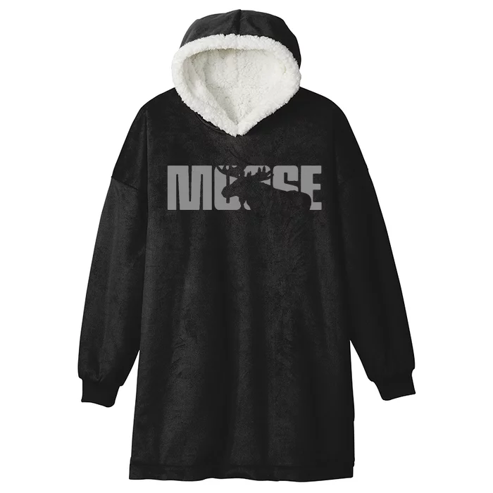 Moose Lover Apparel Moose Hooded Wearable Blanket