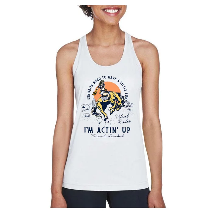 Miranda Lambert Actin Up Women's Racerback Tank