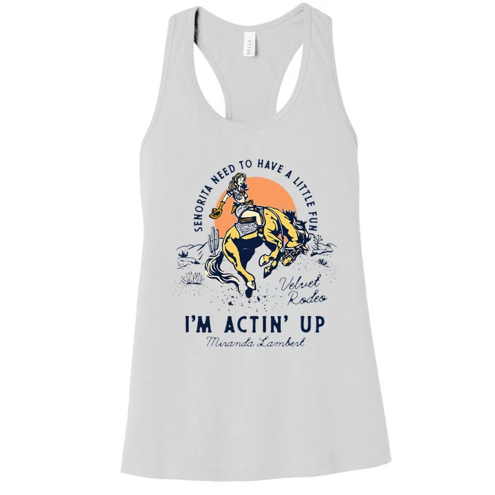 Miranda Lambert Actin Up Women's Racerback Tank