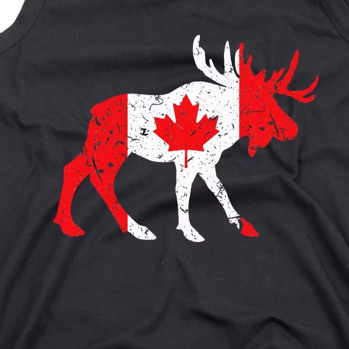 Maple Leaf Animal Canadian Flag Canada Tank Top