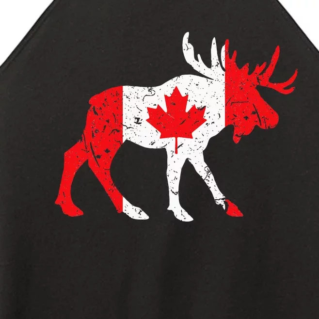 Maple Leaf Animal Canadian Flag Canada Women’s Perfect Tri Rocker Tank