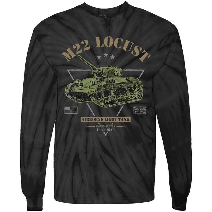 M22 Locust Airborne Light Tank Tie-Dye Long Sleeve Shirt