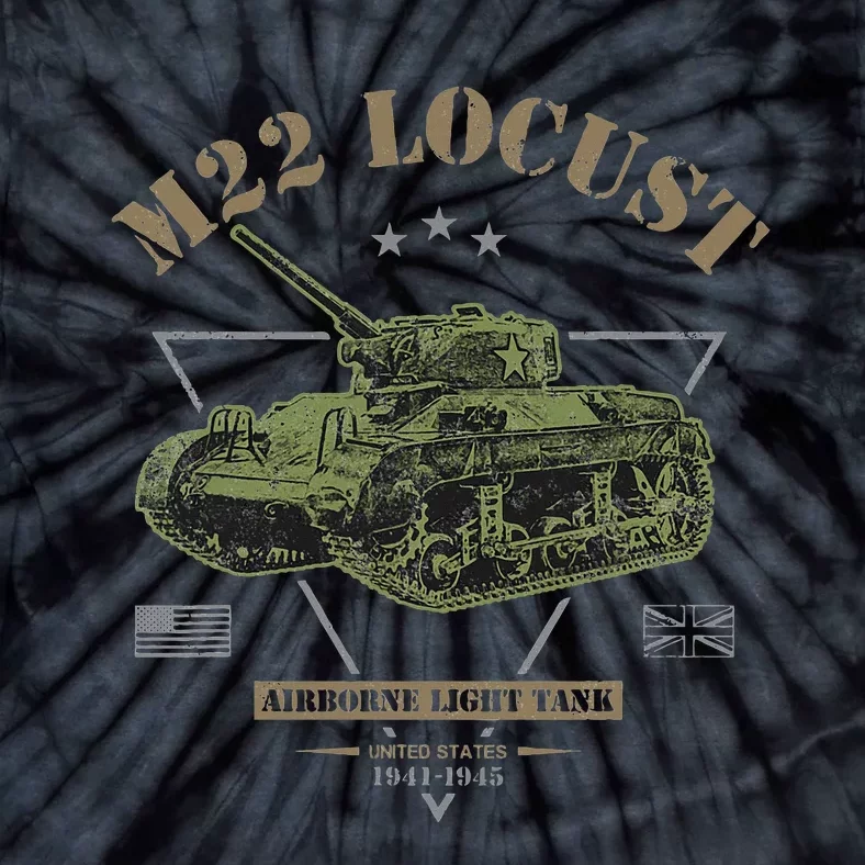 M22 Locust Airborne Light Tank Tie-Dye T-Shirt