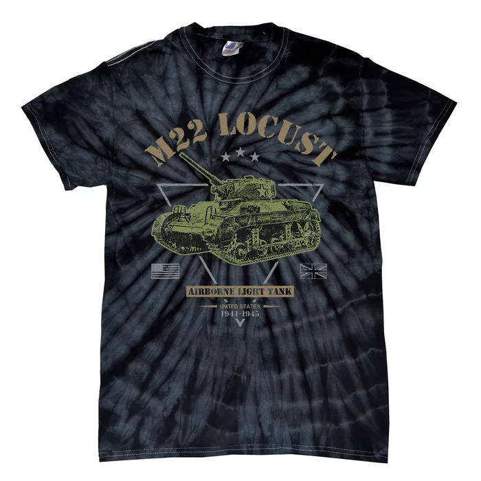 M22 Locust Airborne Light Tank Tie-Dye T-Shirt