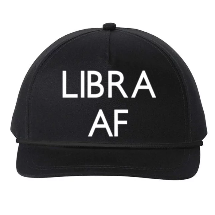 Minimalist Libra Af Gift Astrology Sept October Birthday Gift Snapback Five-Panel Rope Hat