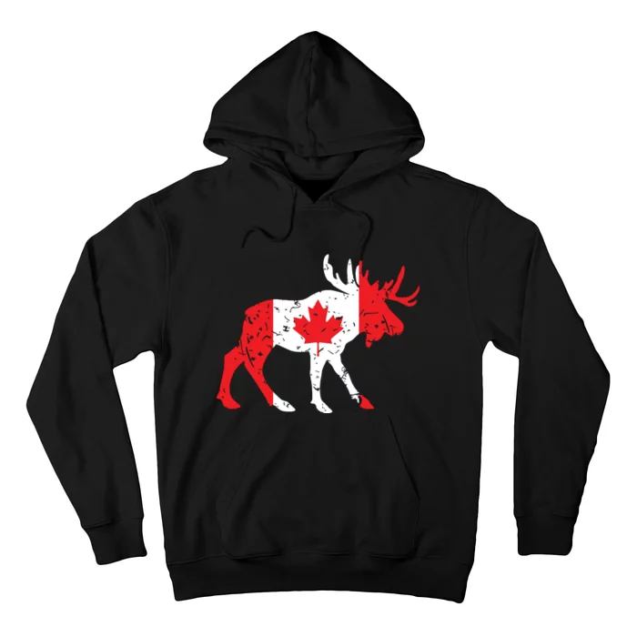 Maple Leaf Animal Canadian Flag Canada Hoodie