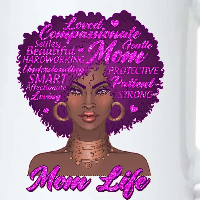 Mom Life African American Black Woman Black Color Changing Mug