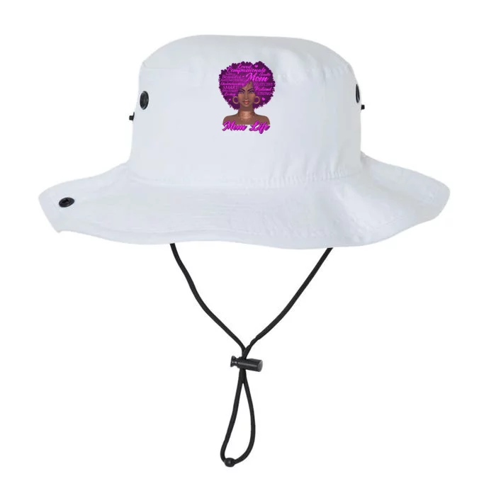 Mom Life African American Black Woman Legacy Cool Fit Booney Bucket Hat