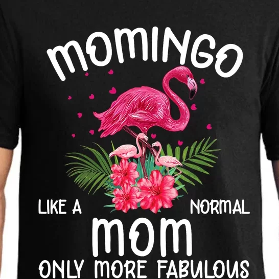 Momingo Like A Normal Mom Funny Flamingo Lover Mother's Day Pajama Set