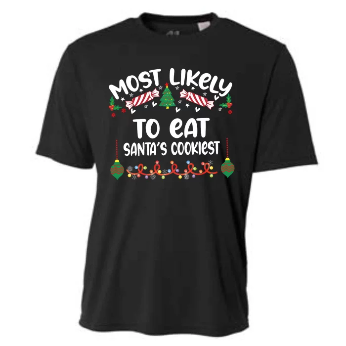 Most Likely And Custom Christmas Matching Group Team Family Cooling Performance Crew T-Shirt