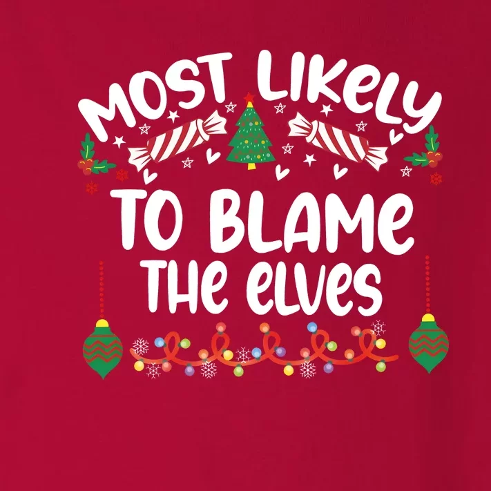 Most Likely And Custom Christmas Matching Group Team Family Toddler Long Sleeve Shirt