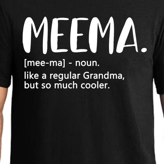 Meema Like A Regular Grandma But Cooler Mothers Day Meema Gift Pajama Set