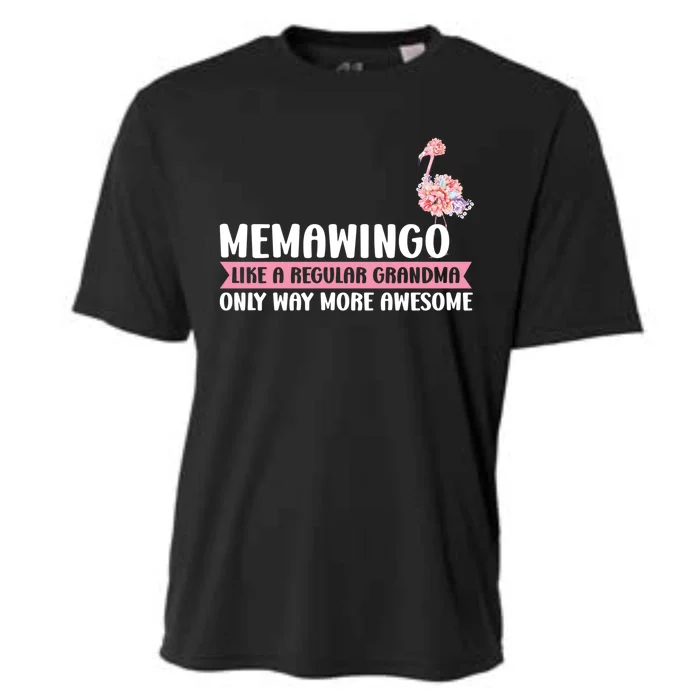 Memawingo Like A Grandma Only Memaw Gift Cooling Performance Crew T-Shirt