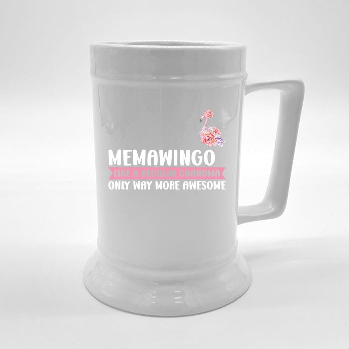 Memawingo Like A Grandma Only Memaw Gift Front & Back Beer Stein