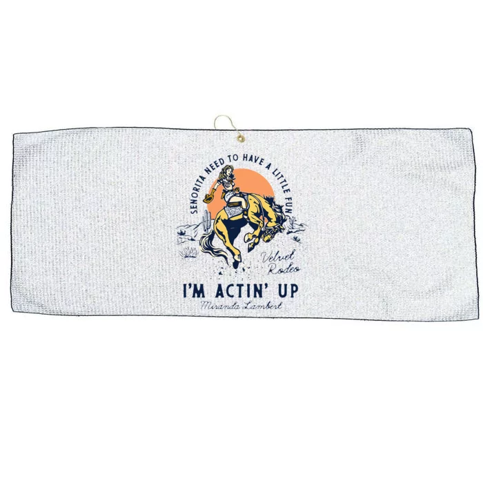 Miranda Lambert Actin Up Large Microfiber Waffle Golf Towel