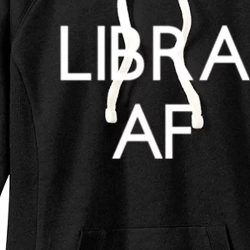 Minimalist Libra Af Gift Astrology Sept October Birthday Gift Women's Fleece Hoodie