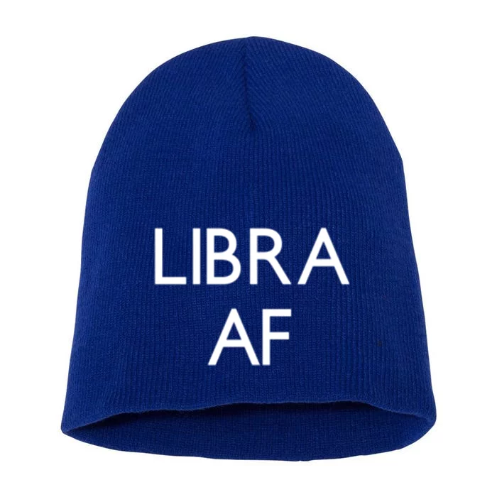 Minimalist Libra Af Gift Astrology Sept October Birthday Gift Short Acrylic Beanie