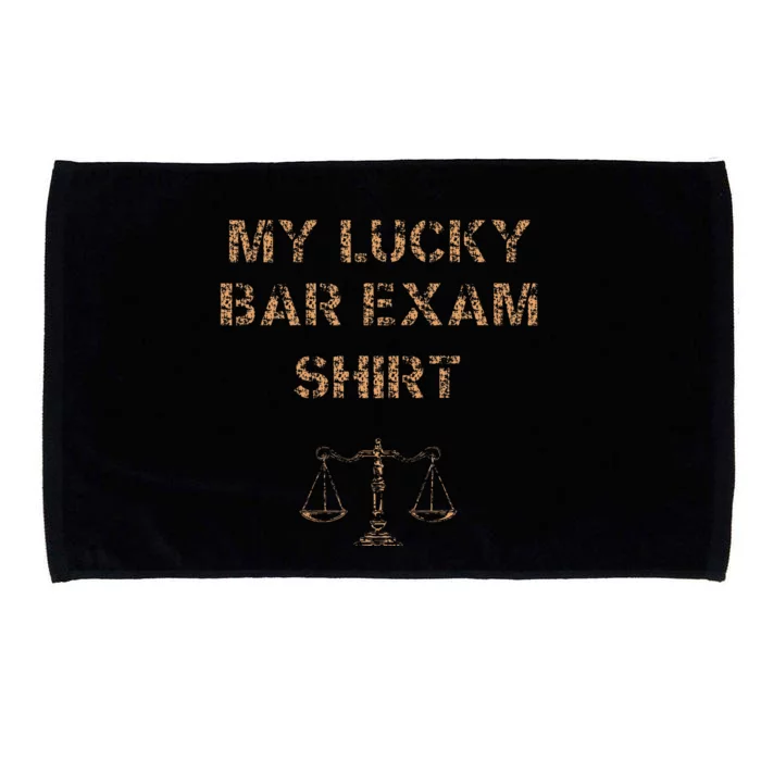 My Lucky Bar Exam 2024 Funny Law School Grad Cool Microfiber Hand Towel