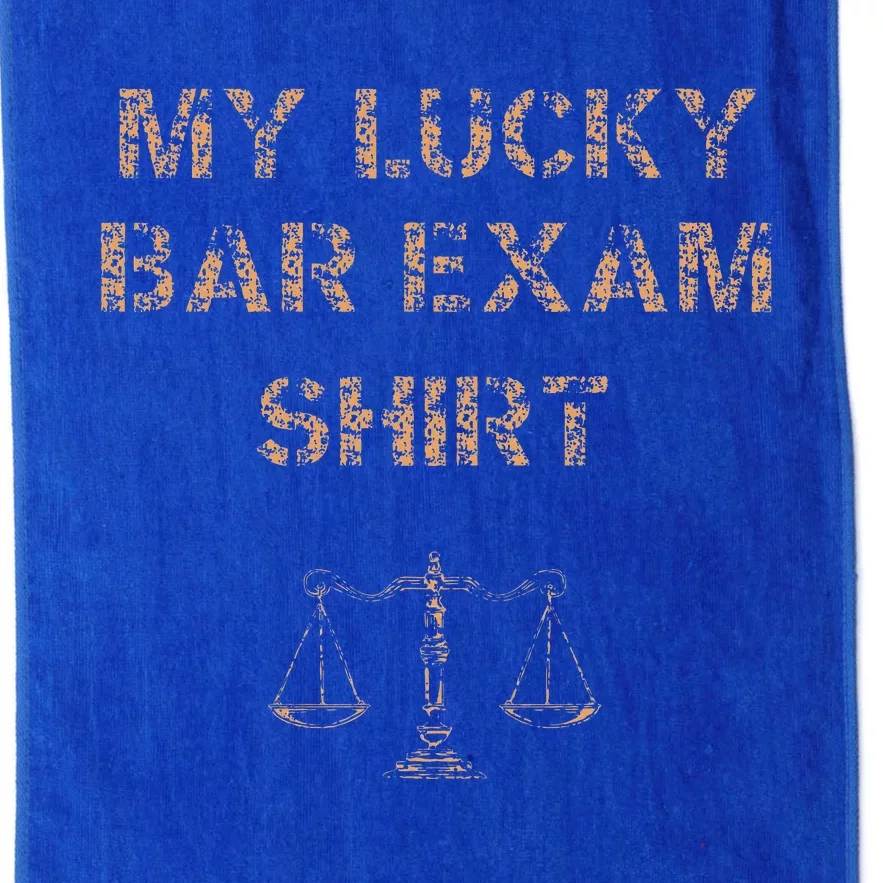 My Lucky Bar Exam 2024 Funny Law School Grad Cool Platinum Collection Golf Towel