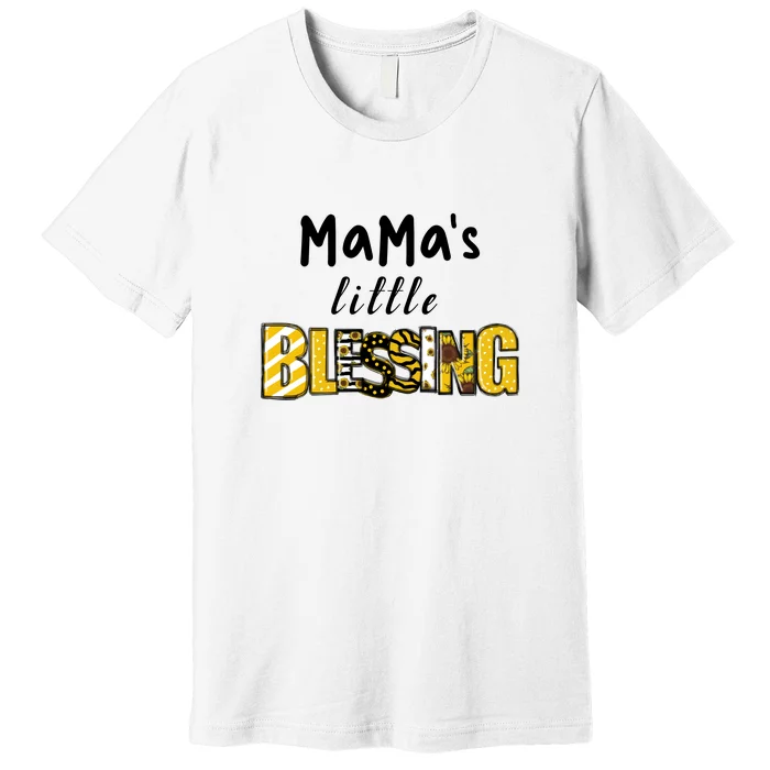 Mama's Little Blessing Mother's Day Gift Premium T-Shirt