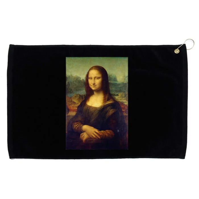 Mona Lisa By Leonardo Da Vinci Grommeted Golf Towel