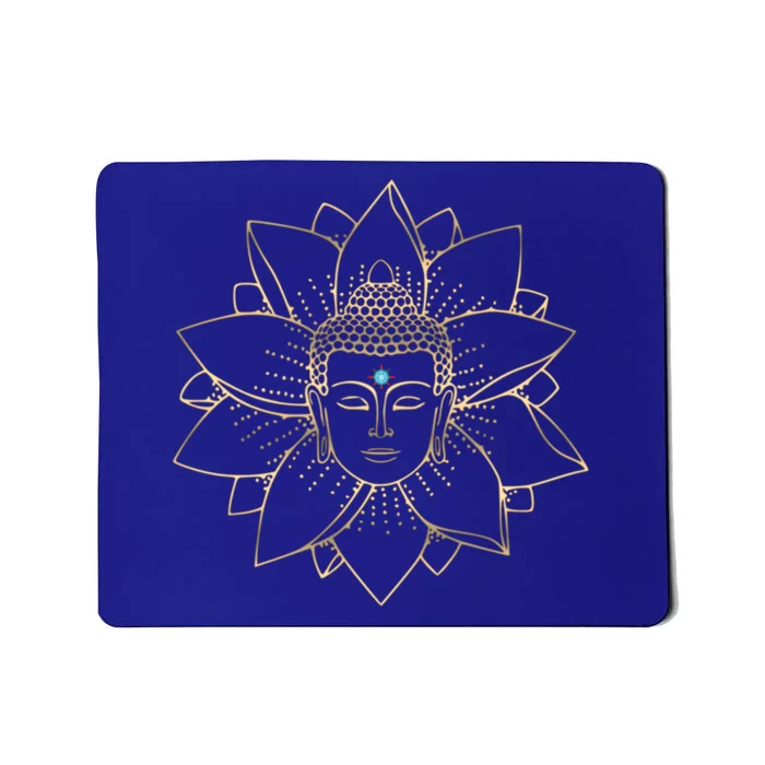 Meditation Lotus Buddha Gift Namaste Meditations Yoga Funny Gift Mousepad