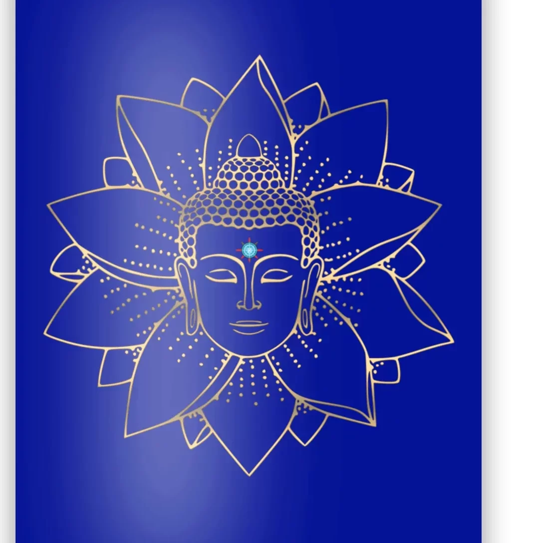 Meditation Lotus Buddha Gift Namaste Meditations Yoga Funny Gift Poster