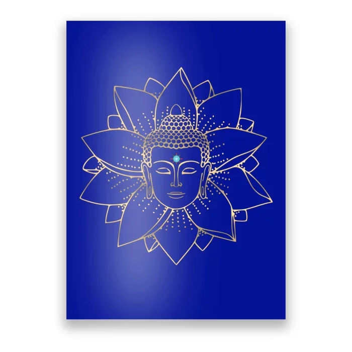 Meditation Lotus Buddha Gift Namaste Meditations Yoga Funny Gift Poster