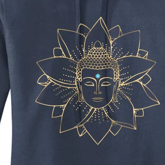 Meditation Lotus Buddha Gift Namaste Meditations Yoga Funny Gift Women's Pullover Hoodie