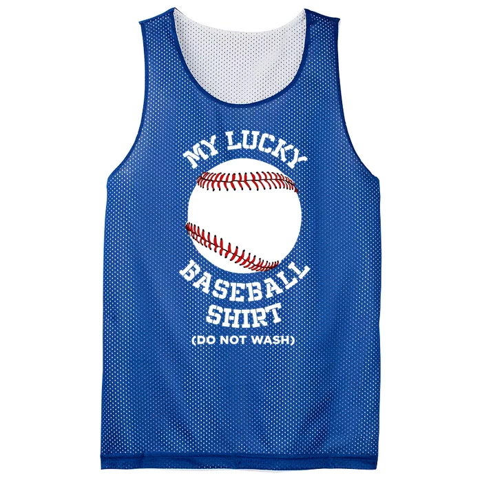 My Lucky Baseball Gift Funny Sport Baseball Lover Gift Mesh Reversible Basketball Jersey Tank