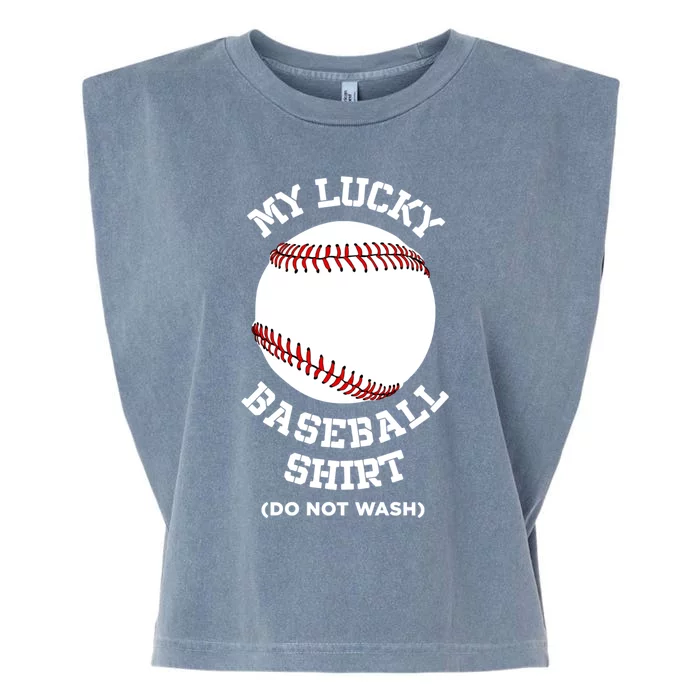 My Lucky Baseball Gift Funny Sport Baseball Lover Gift Garment-Dyed Women's Muscle Tee