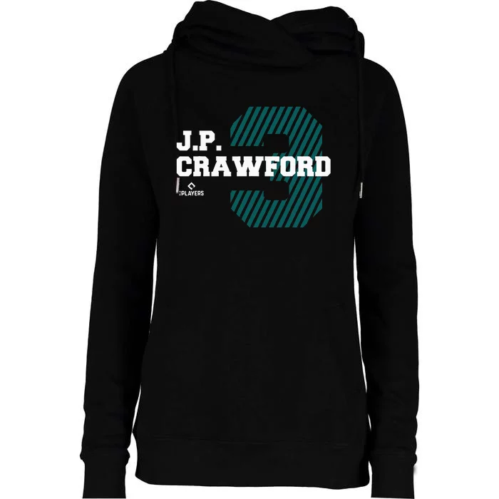 Major League Baseball J. P. Crawford Womens Funnel Neck Pullover Hood