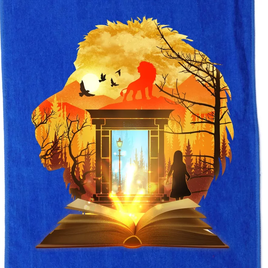 Magical Lion Book Reading Fan Platinum Collection Golf Towel