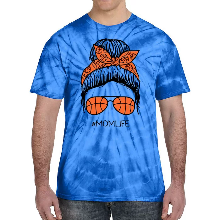 Mom Life Basketball Gift Tie-Dye T-Shirt