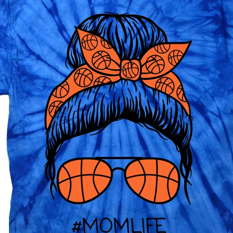 Mom Life Basketball Gift Tie-Dye T-Shirt