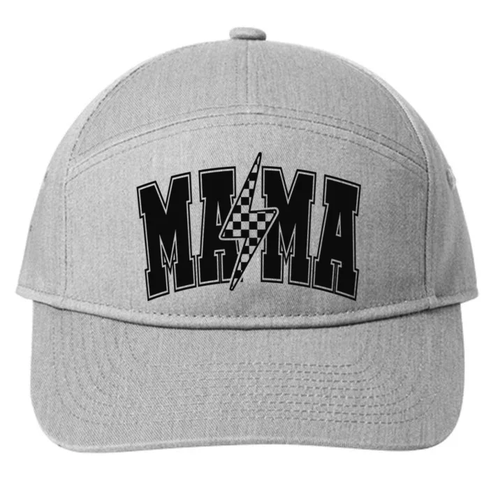 Mama Lightning Bolt 7-Panel Snapback Hat