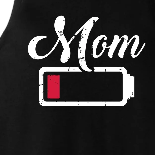 Mom Low Battery Tired Cool Gift Ladies Tri-Blend Wicking Tank