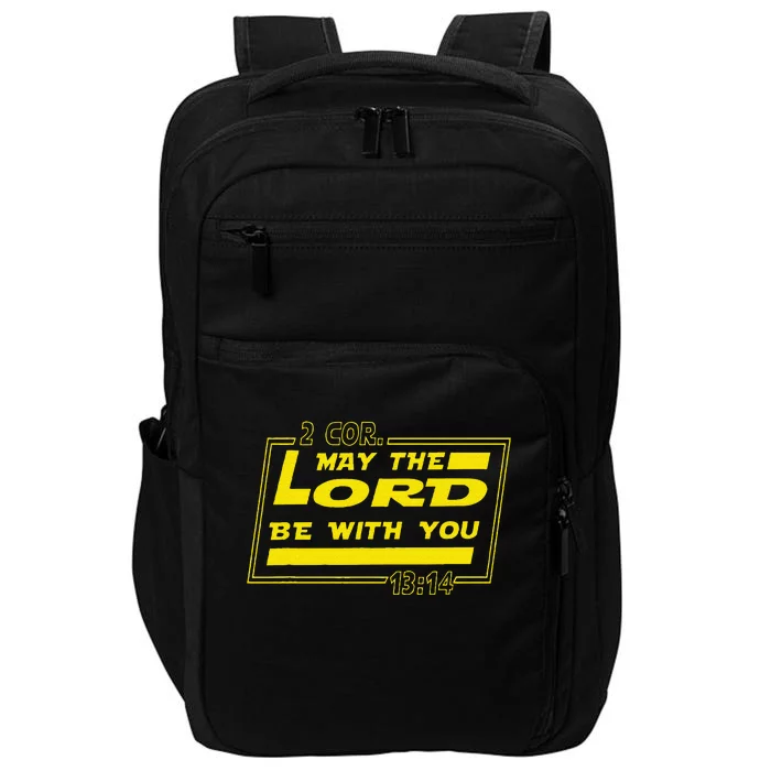 May Lord Be With You Funny Christian Quotes Impact Tech Backpack