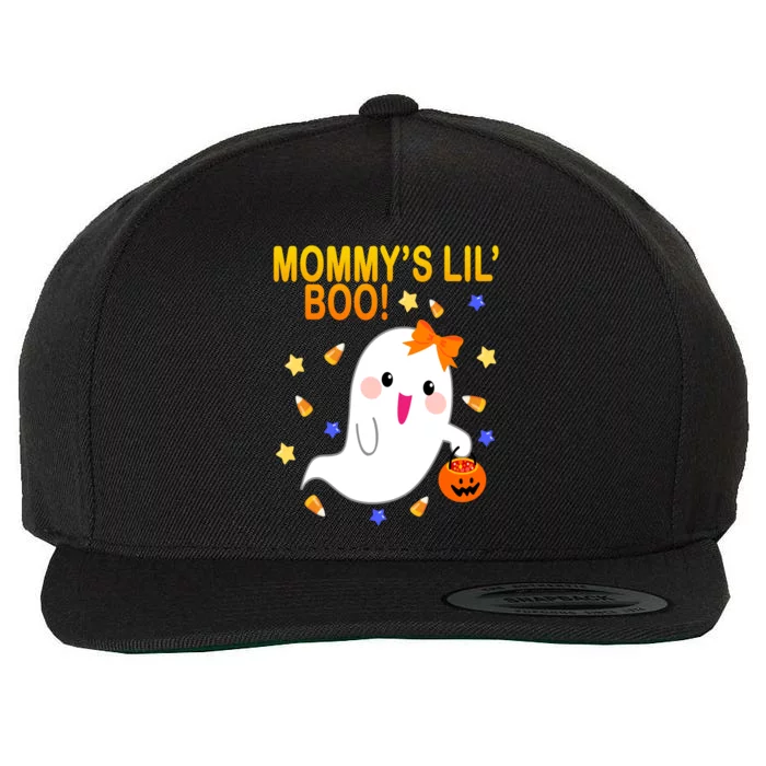 Mommys Lil Boo Cute Halloween Wool Snapback Cap